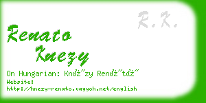 renato knezy business card